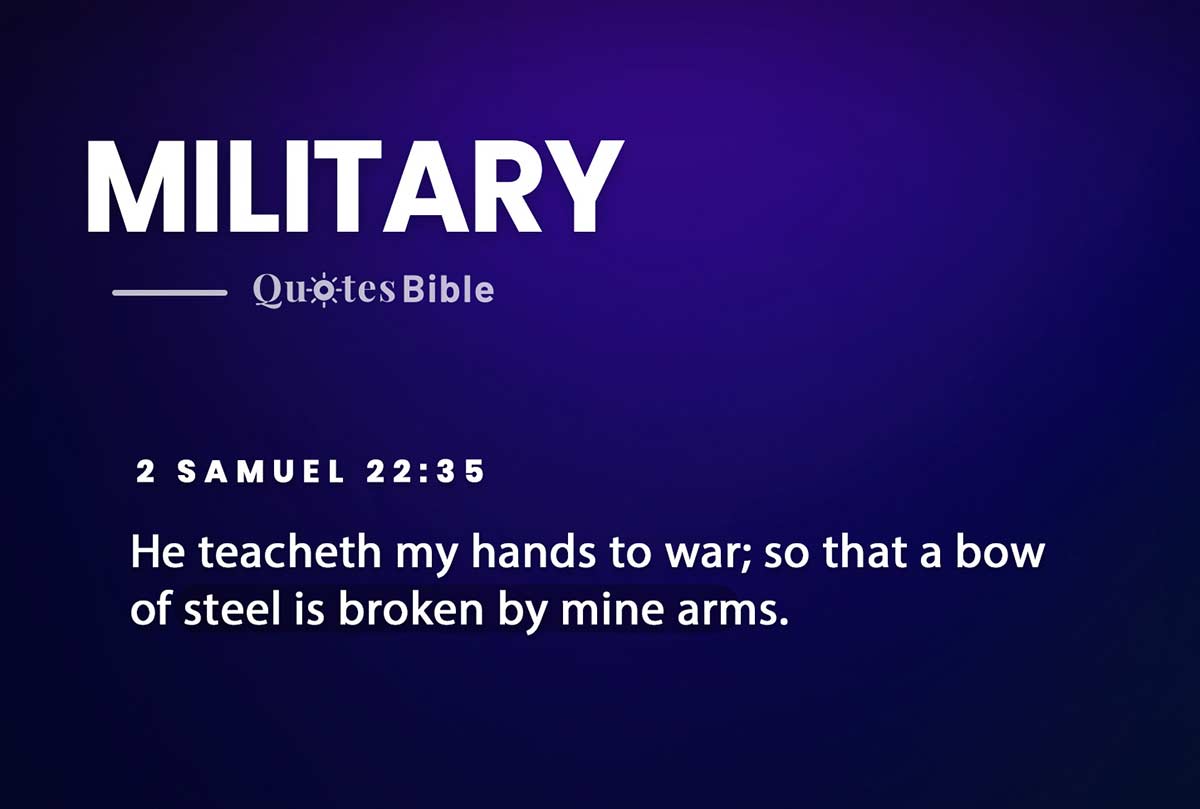 military bible verses photo