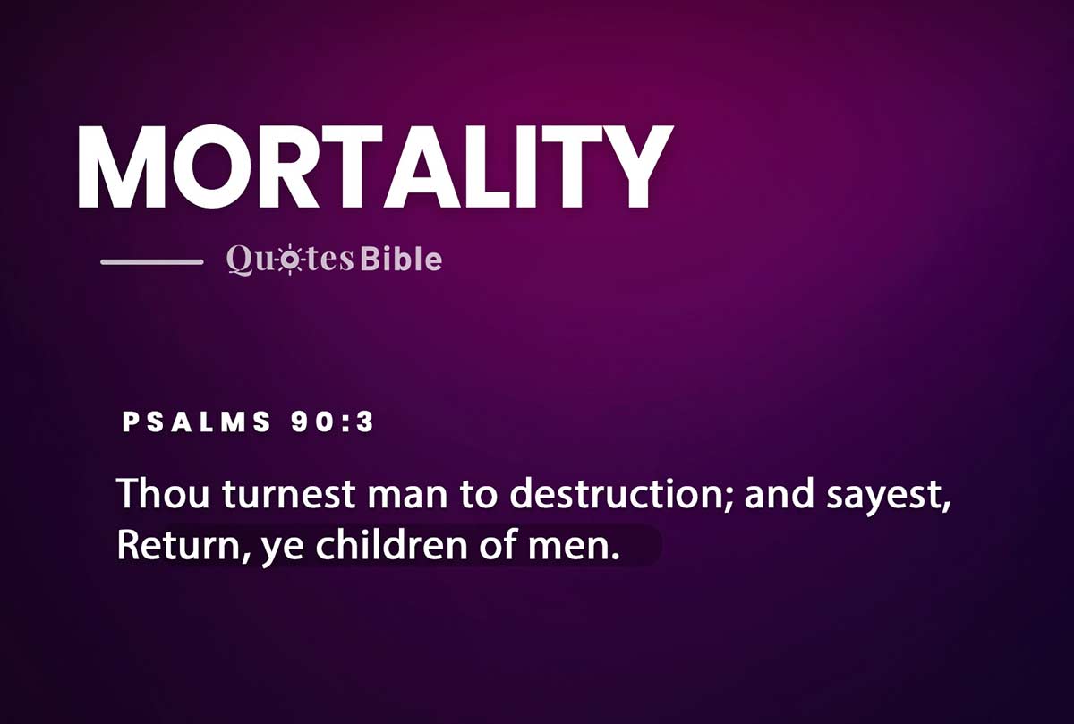 mortality bible verses photo