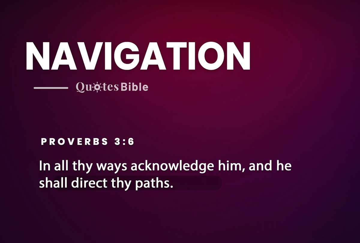 navigation bible verses photo