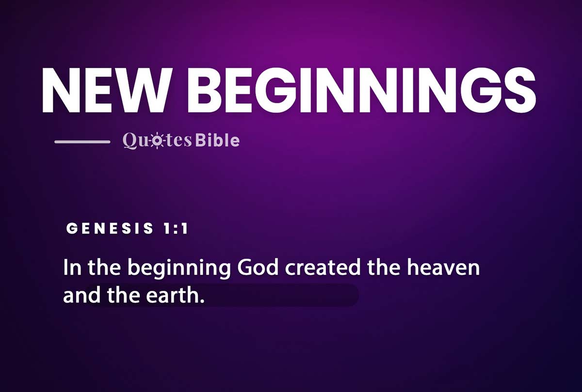 new beginnings bible verses photo