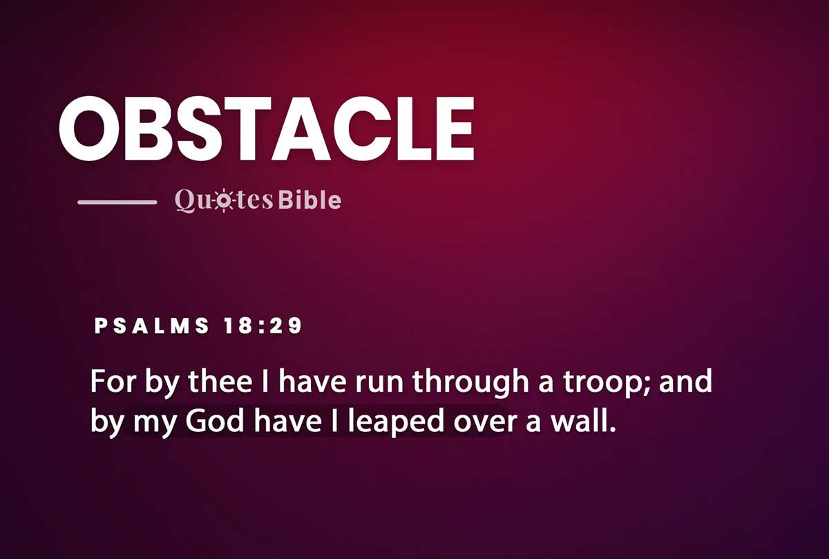 obstacle bible verses photo