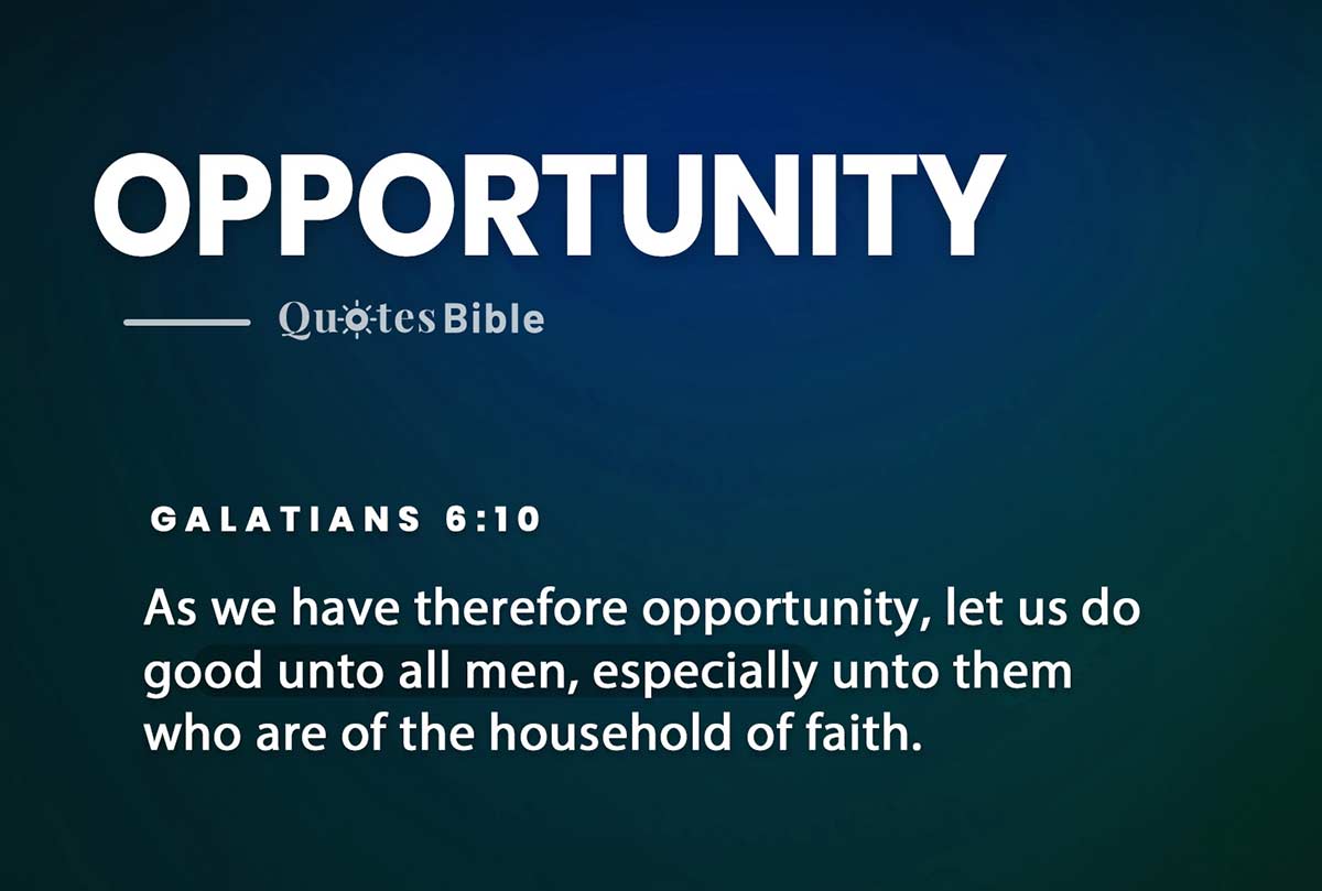 opportunity bible verses photo