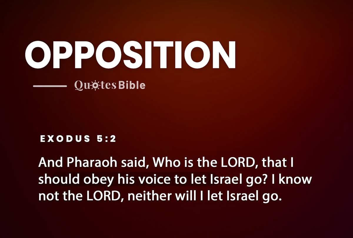 opposition bible verses photo