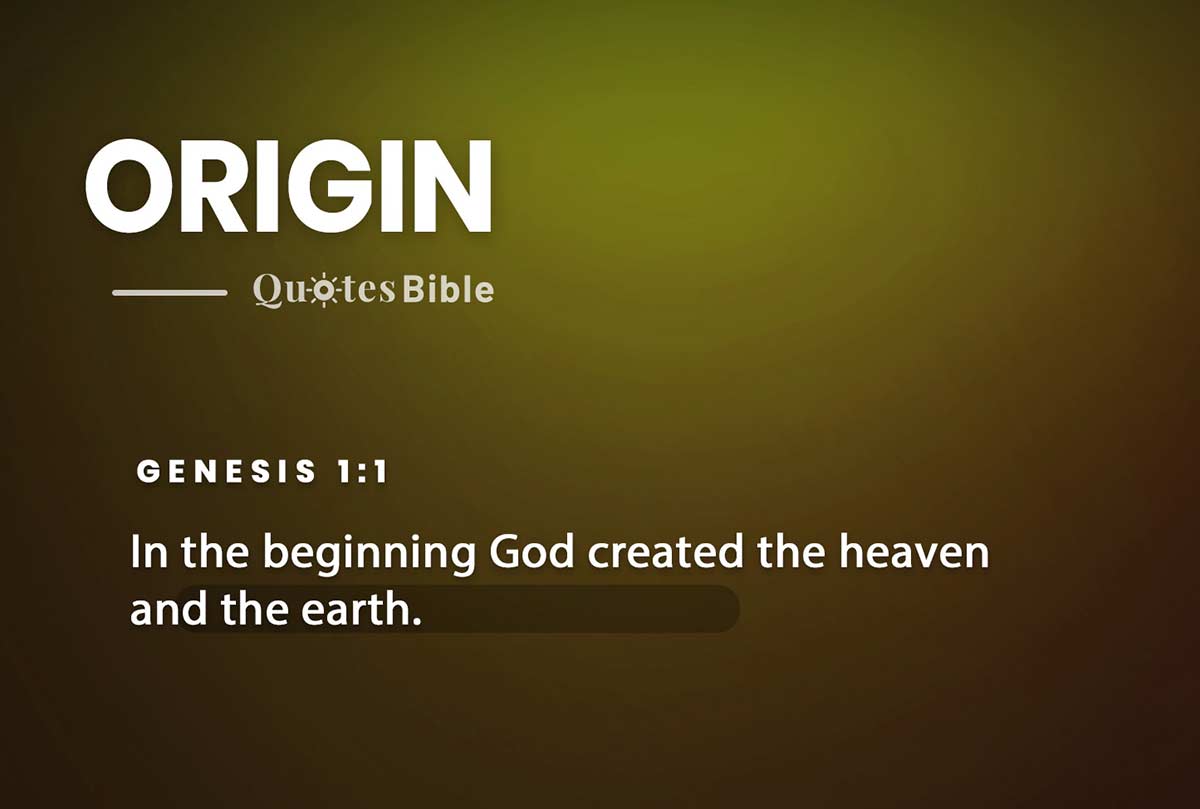 origin bible verses photo