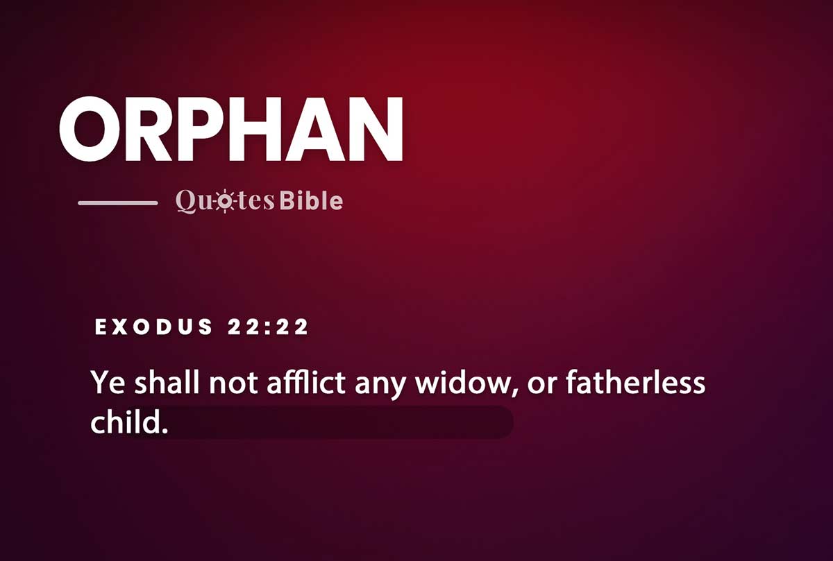 orphan bible verses photo