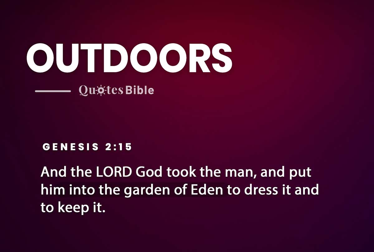 outdoors bible verses photo