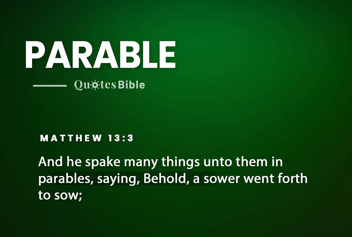 parable bible verses photo