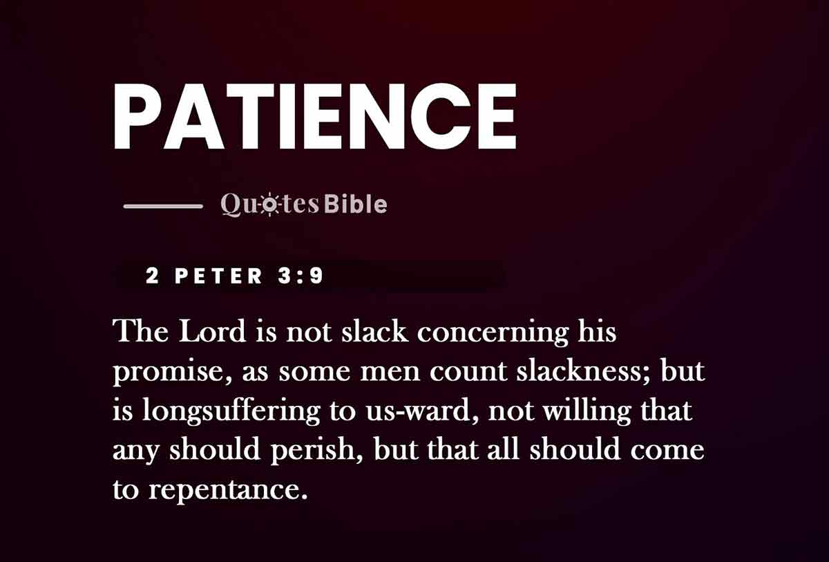 patience bible verses photo