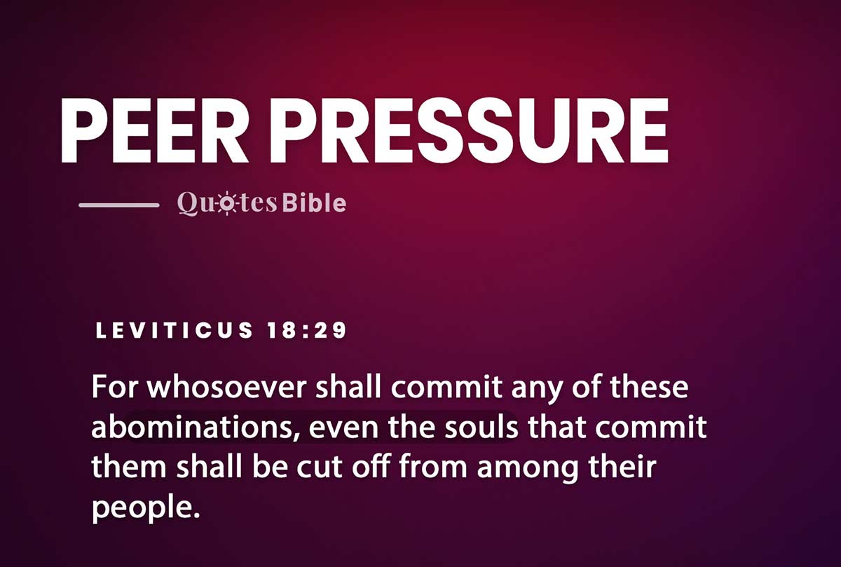 peer pressure bible verses photo