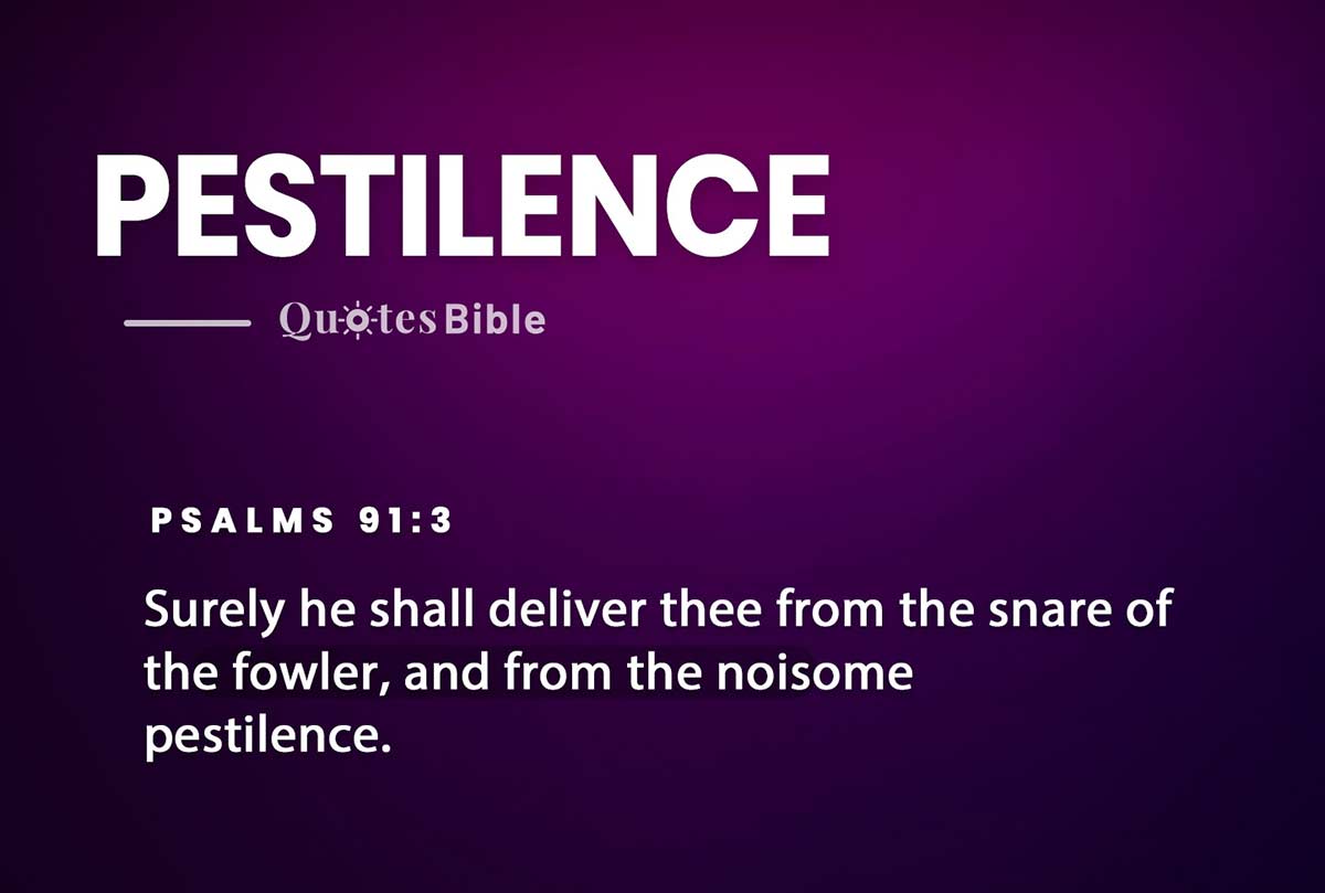 pestilence bible verses photo