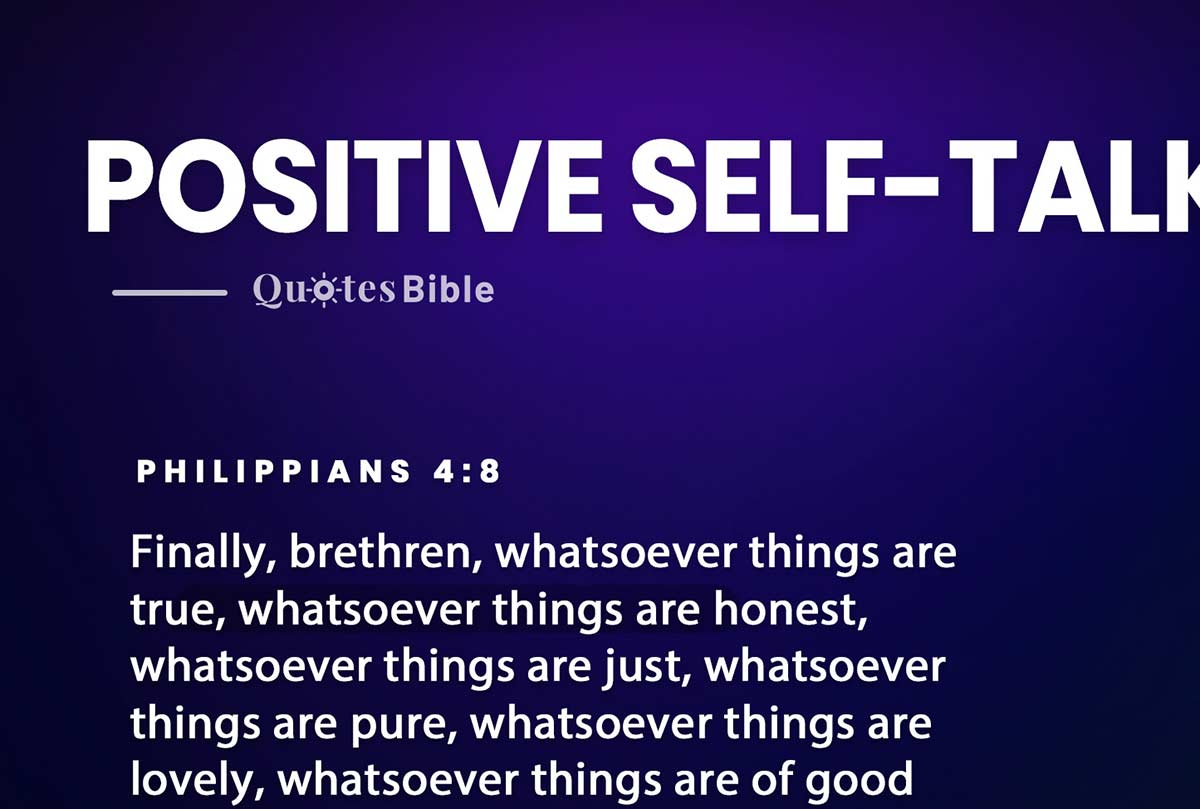 positive self-talk bible verses photo