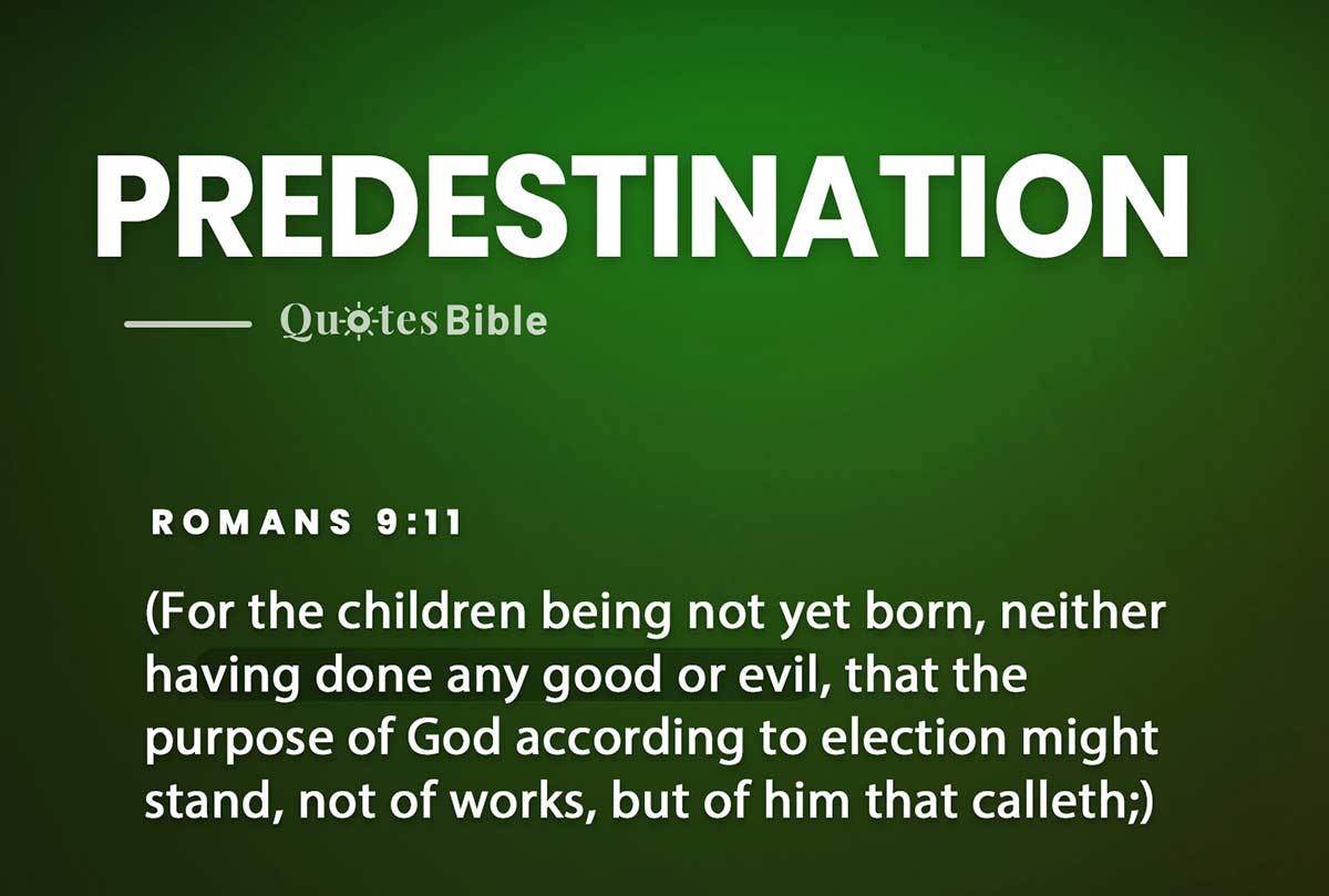 predestination bible verses photo