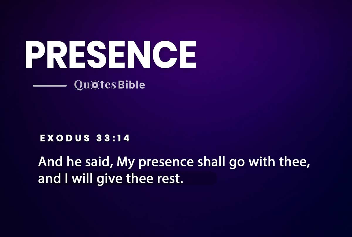presence bible verses photo