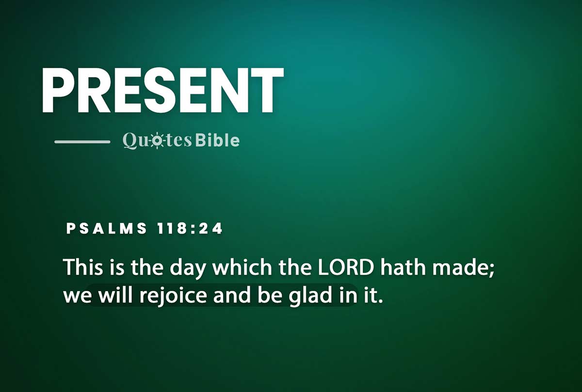 present bible verses photo