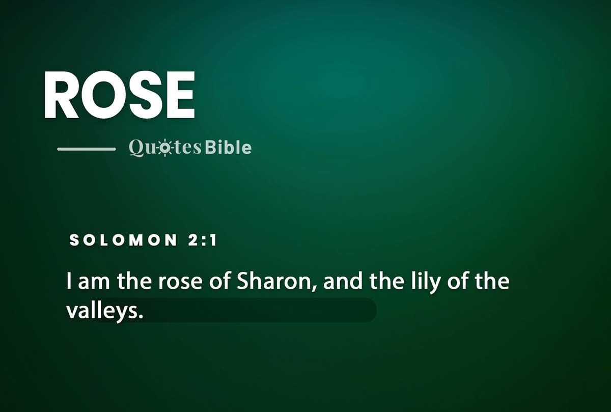rose bible verses photo