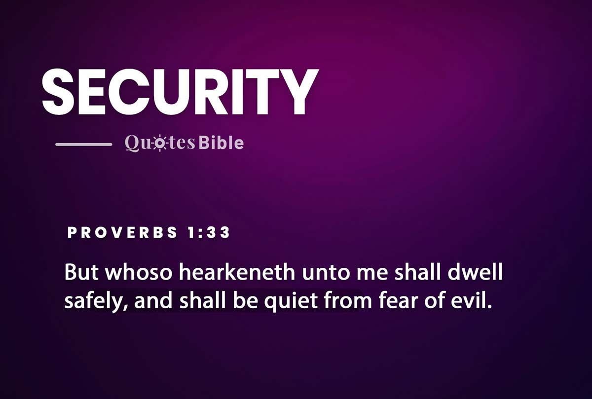security bible verses photo
