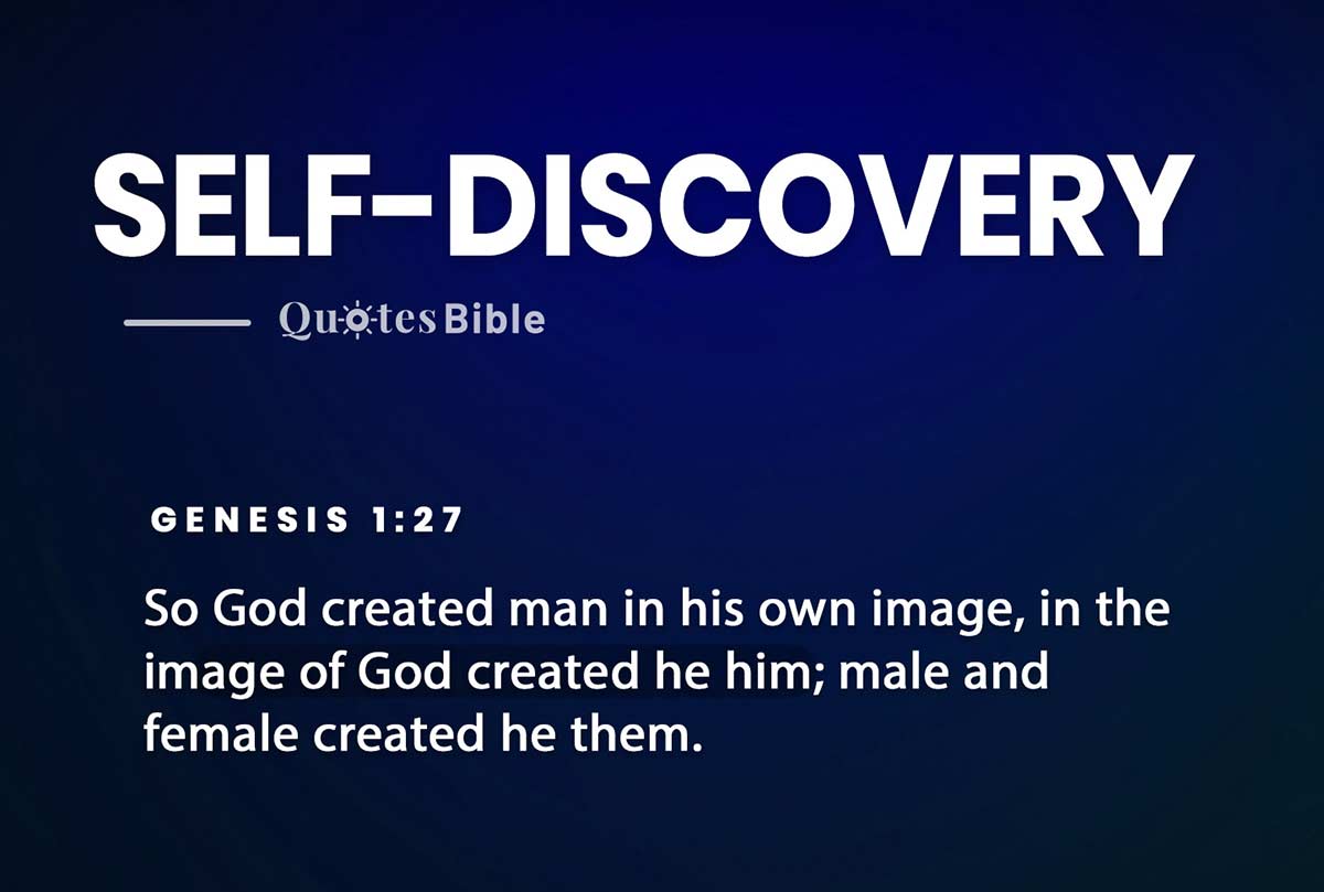 self-discovery bible verses photo
