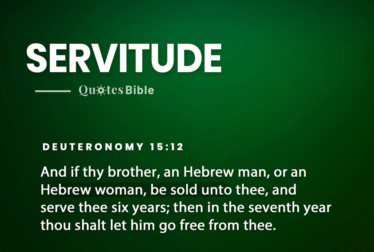 servitude bible verses photo