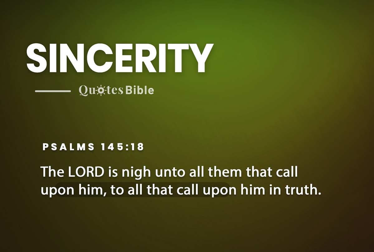 sincerity bible verses photo