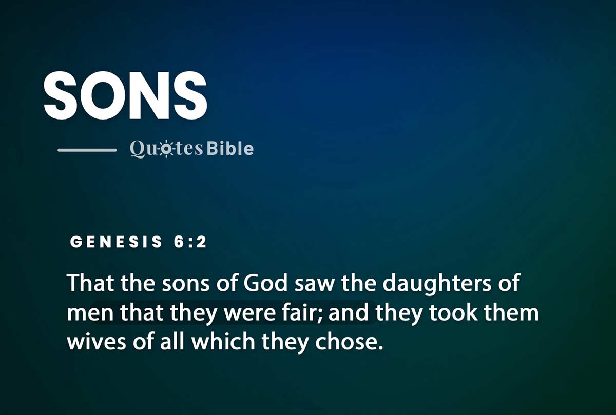 sons bible verses photo