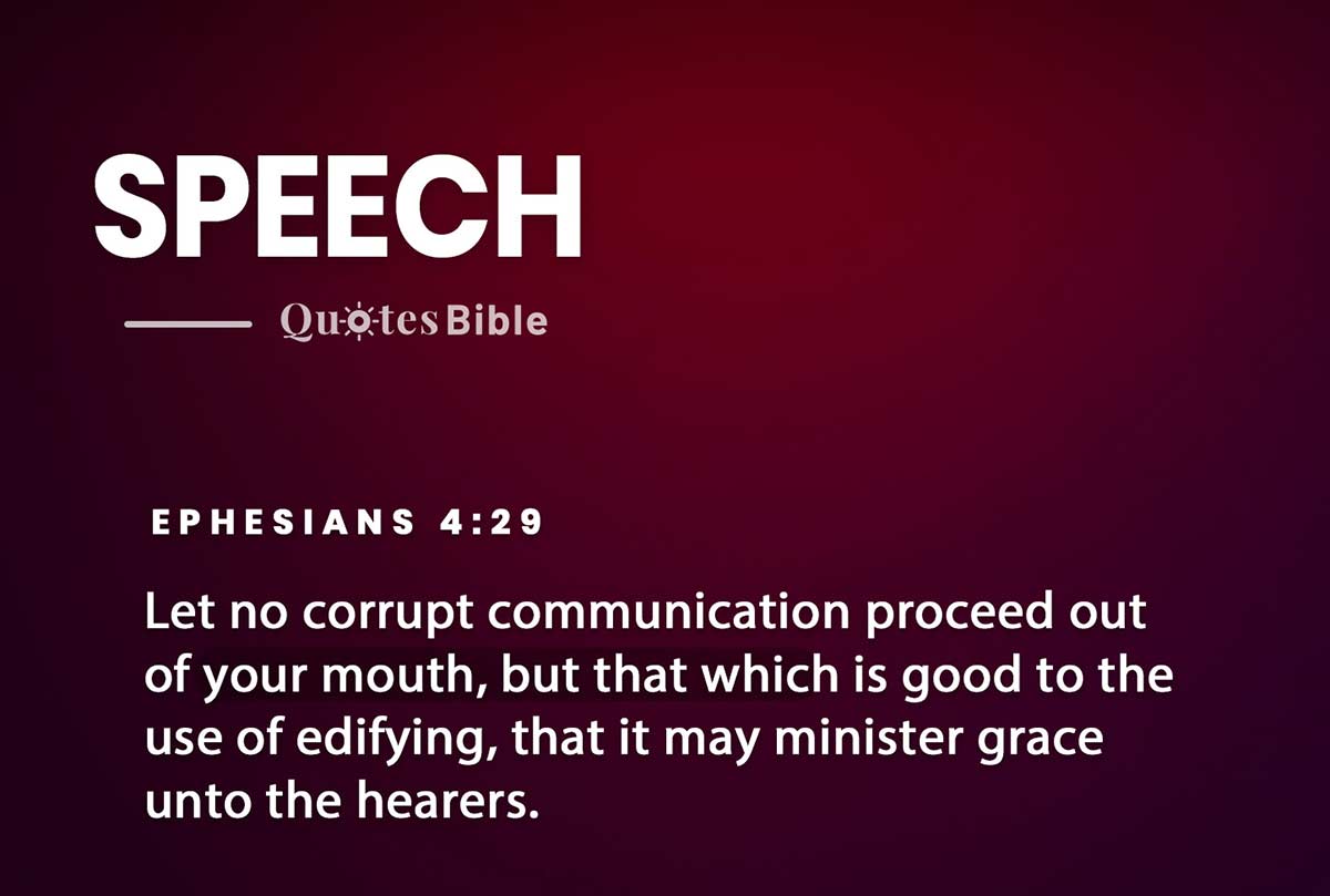 speech bible verses photo