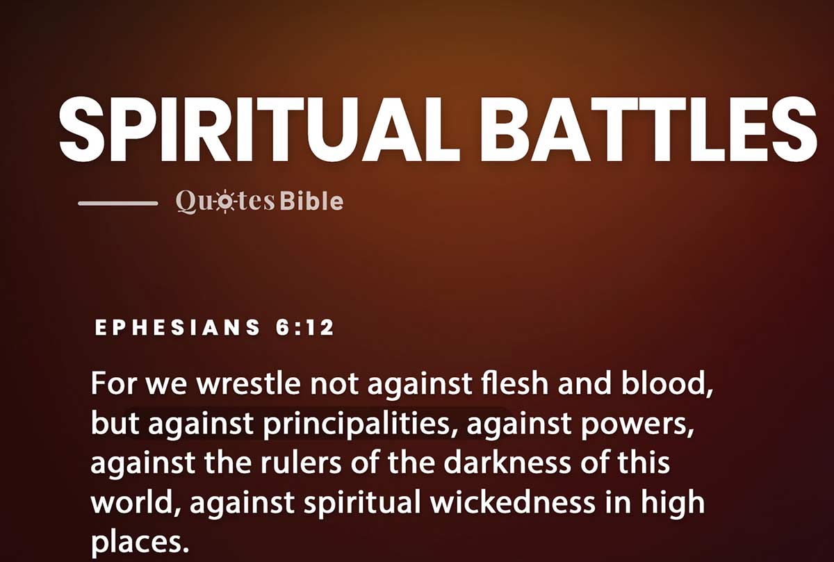 spiritual battles bible verses photo