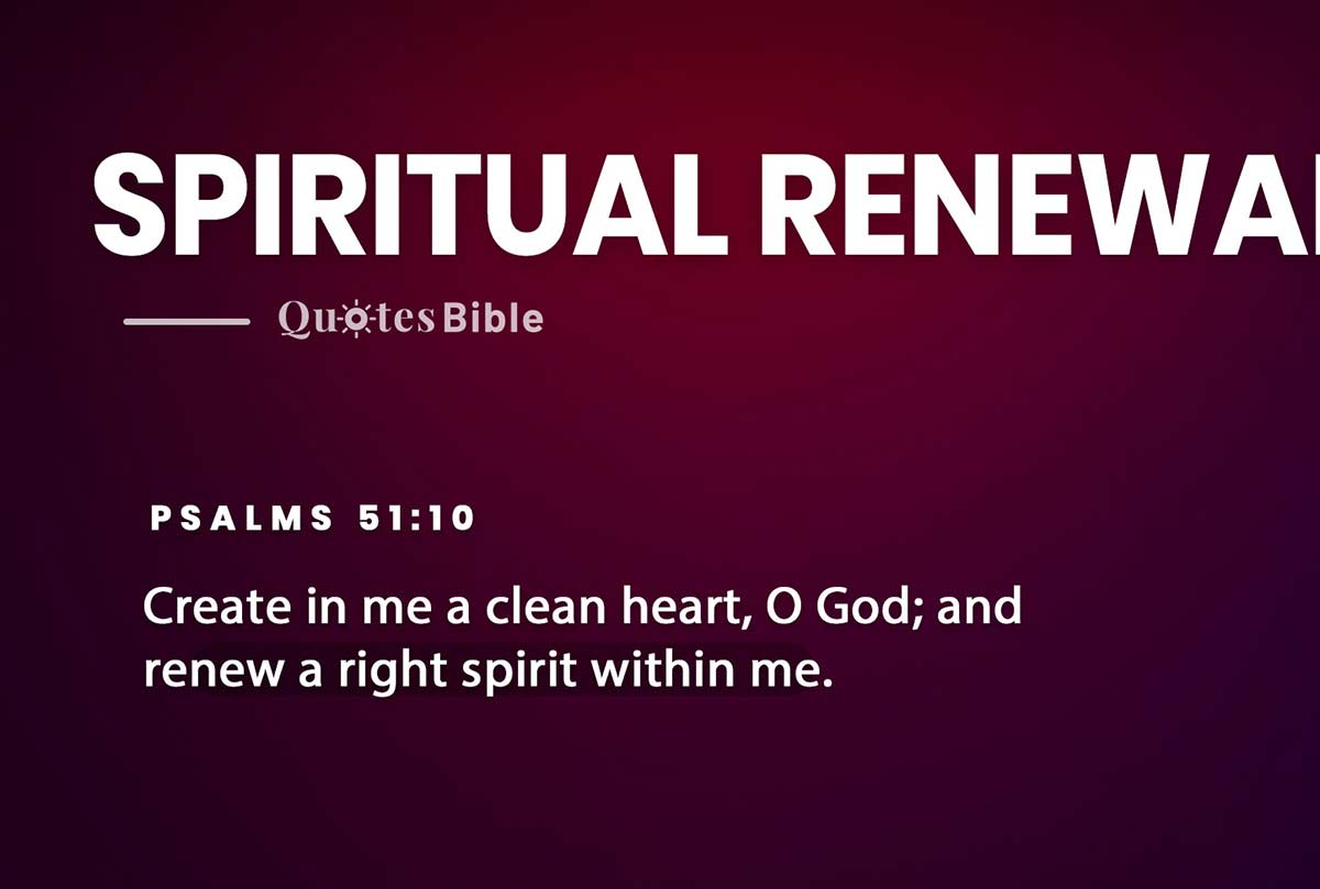 spiritual renewal bible verses photo