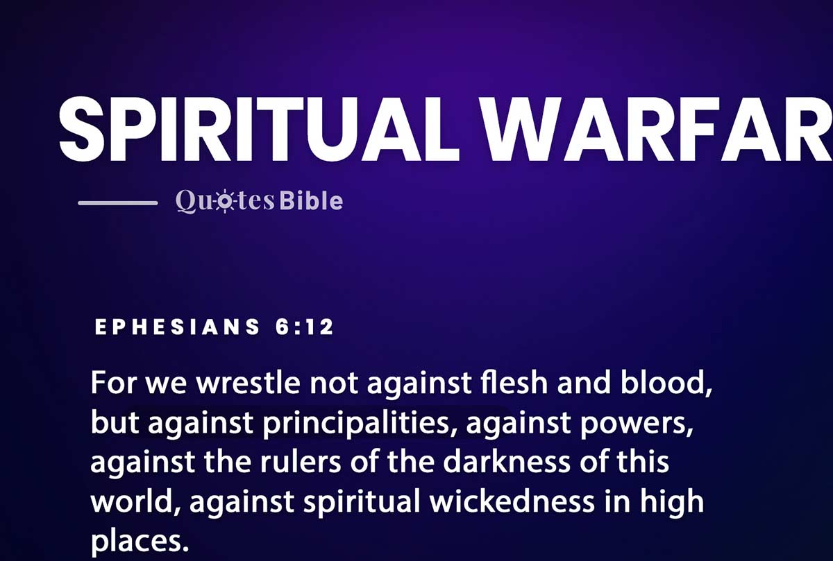 spiritual warfare bible verses photo