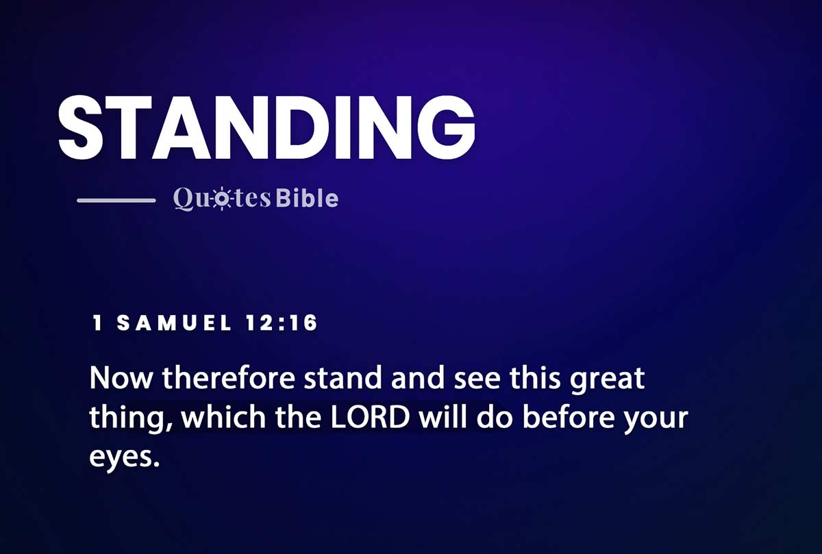 standing bible verses photo