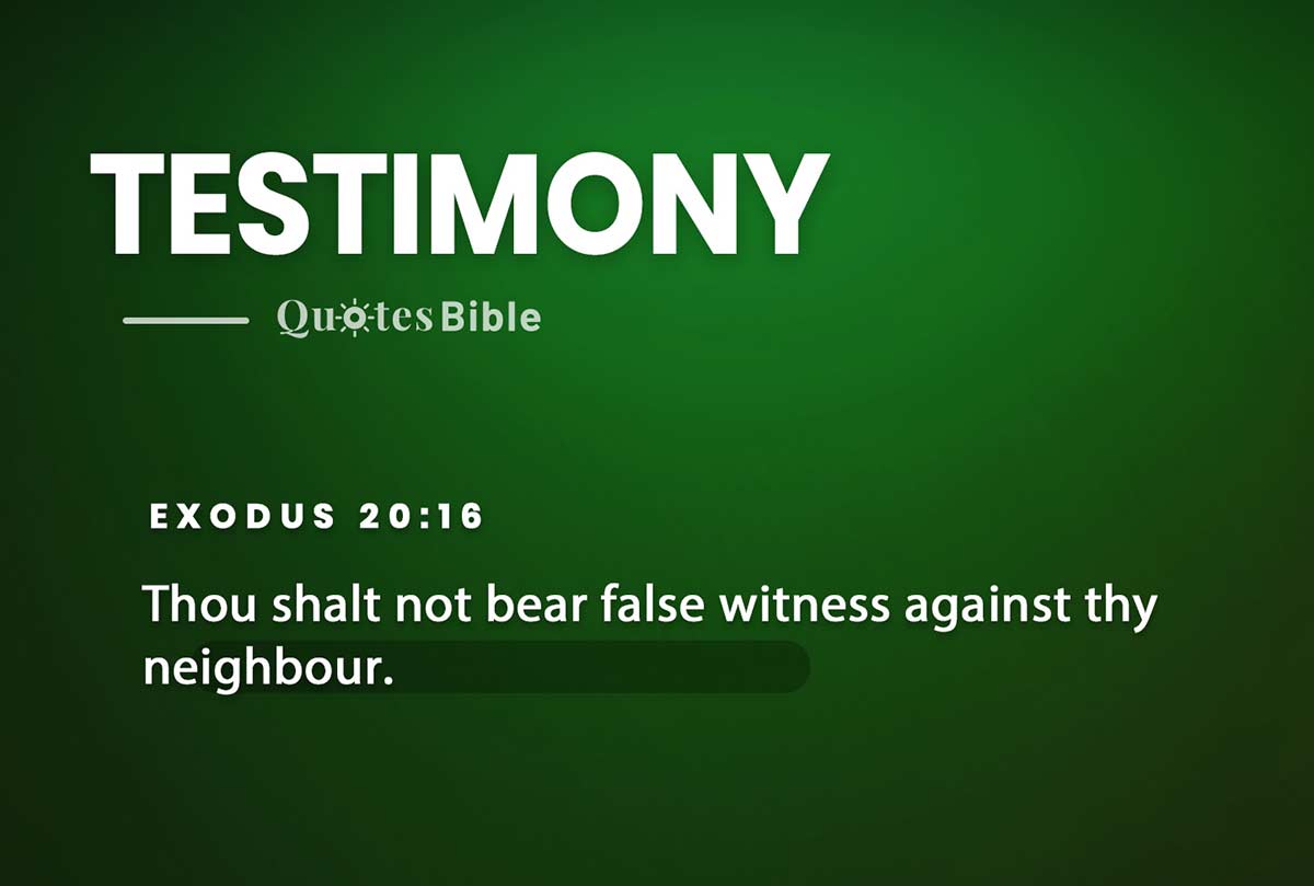 testimony bible verses photo
