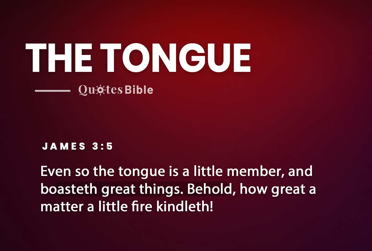 the tongue bible verses photo