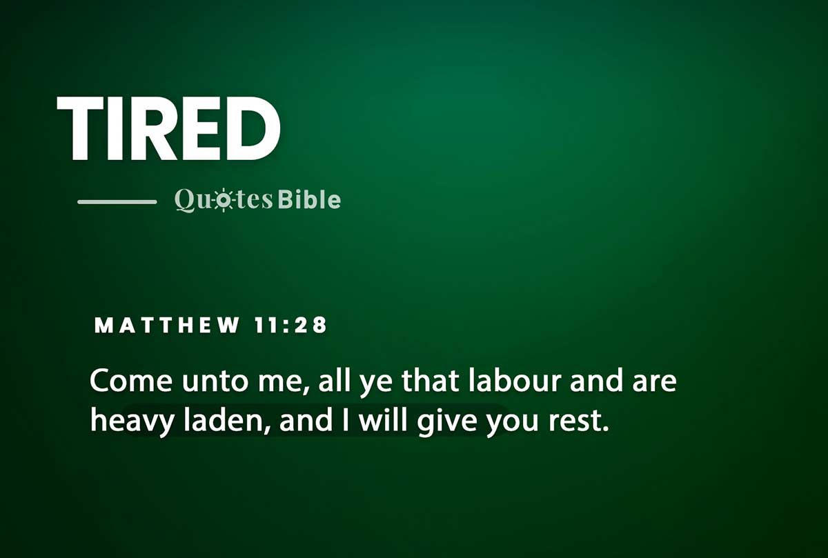 tired bible verses photo