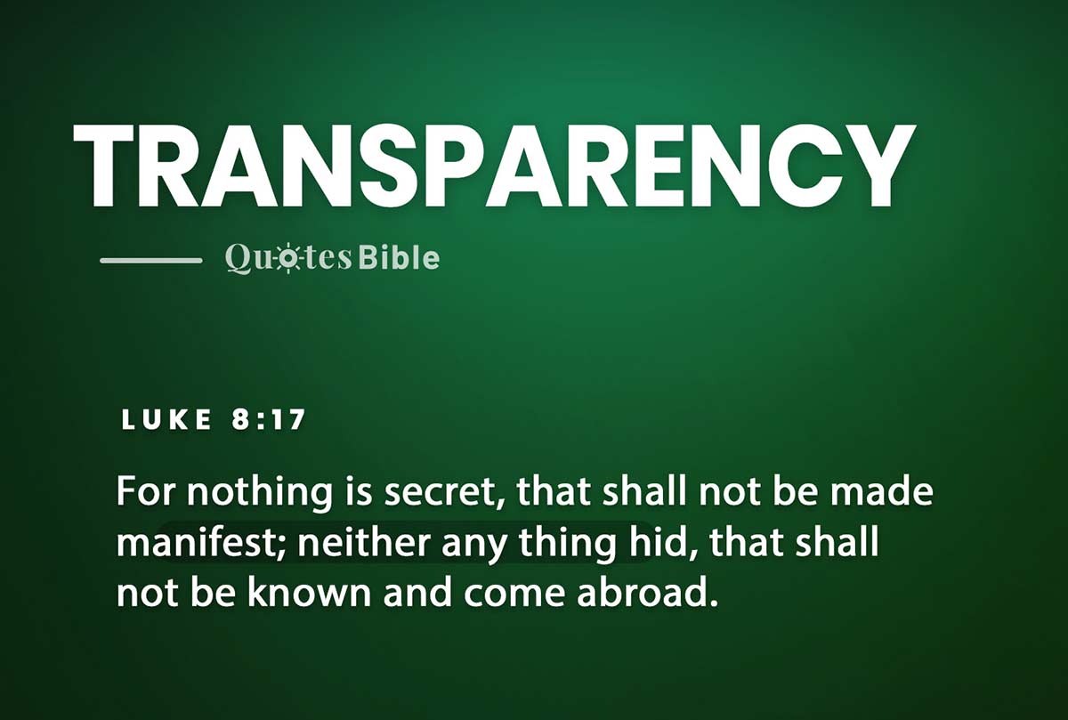 transparency bible verses photo