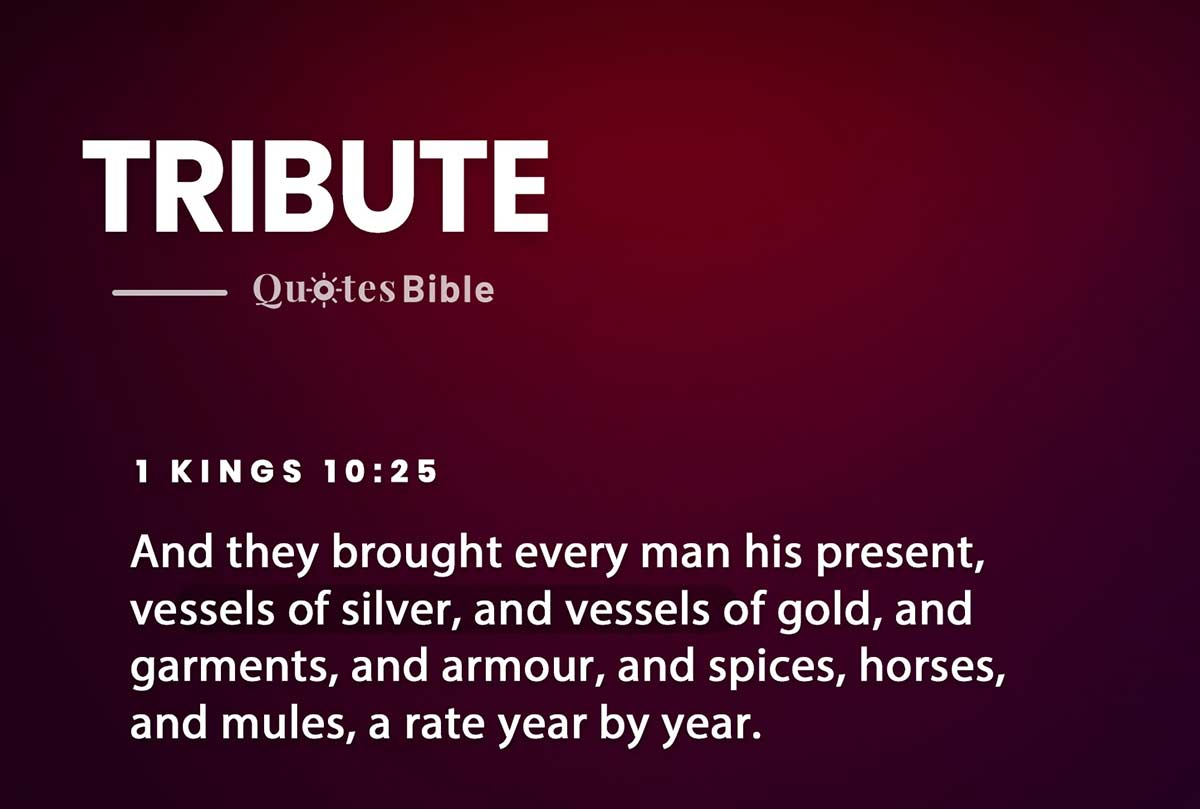 tribute bible verses photo