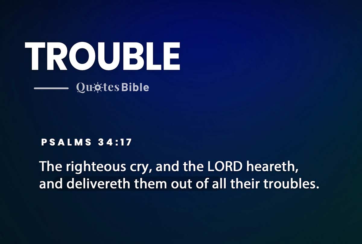 trouble bible verses photo
