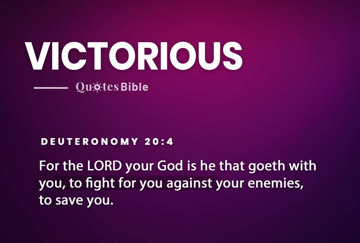 victorious bible verses photo