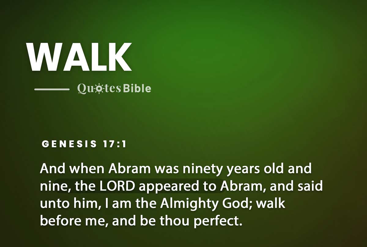walk bible verses photo