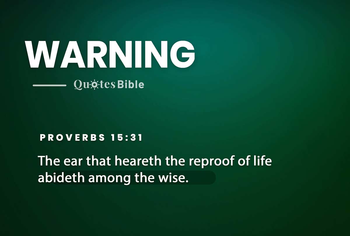 warning bible verses photo