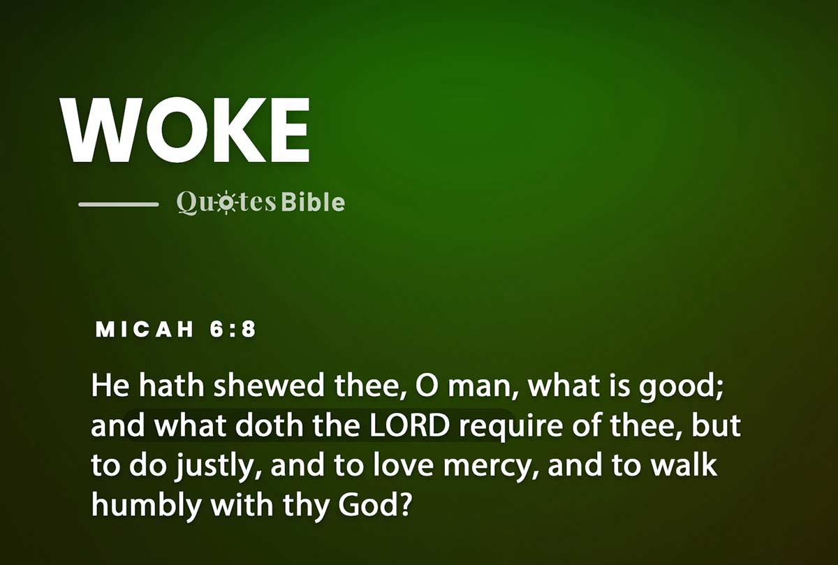 woke bible verses photo