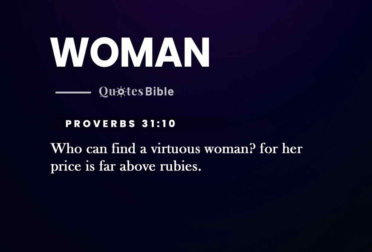 woman bible verses photo