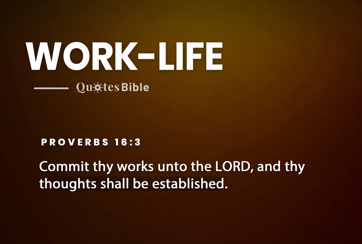 work-life balance bible verses photo