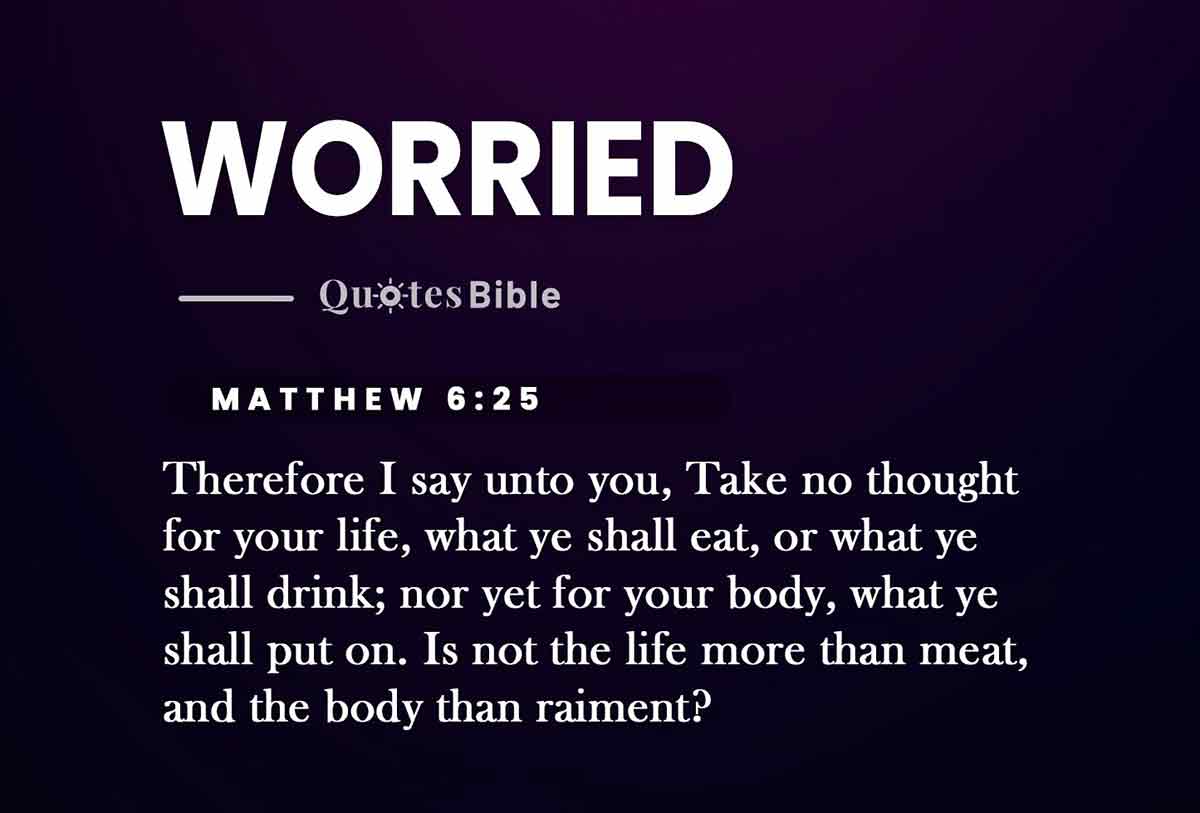 worried bible verses photo