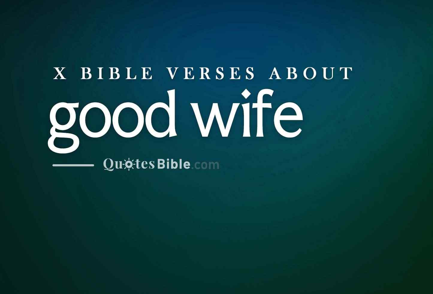 good wife bible verses photo