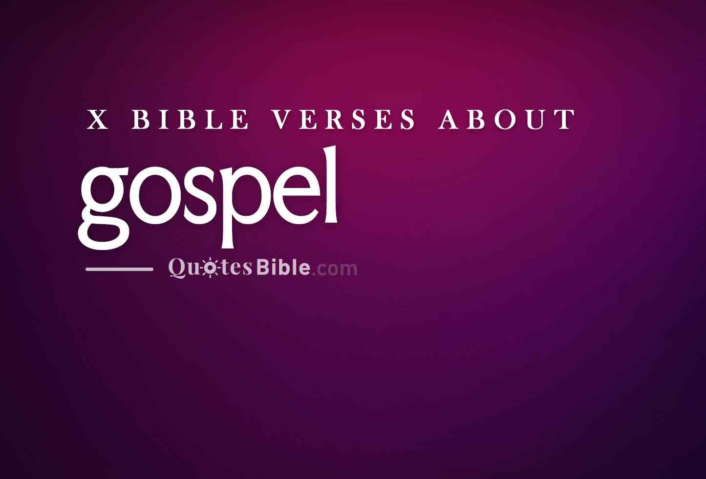 gospel bible verses photo
