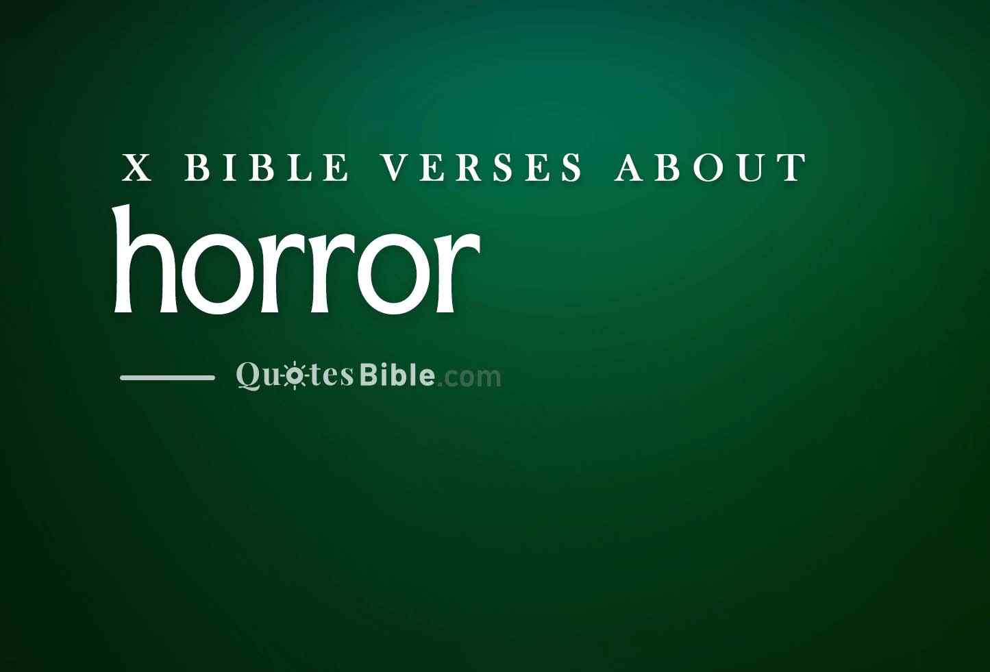 horror bible verses photo