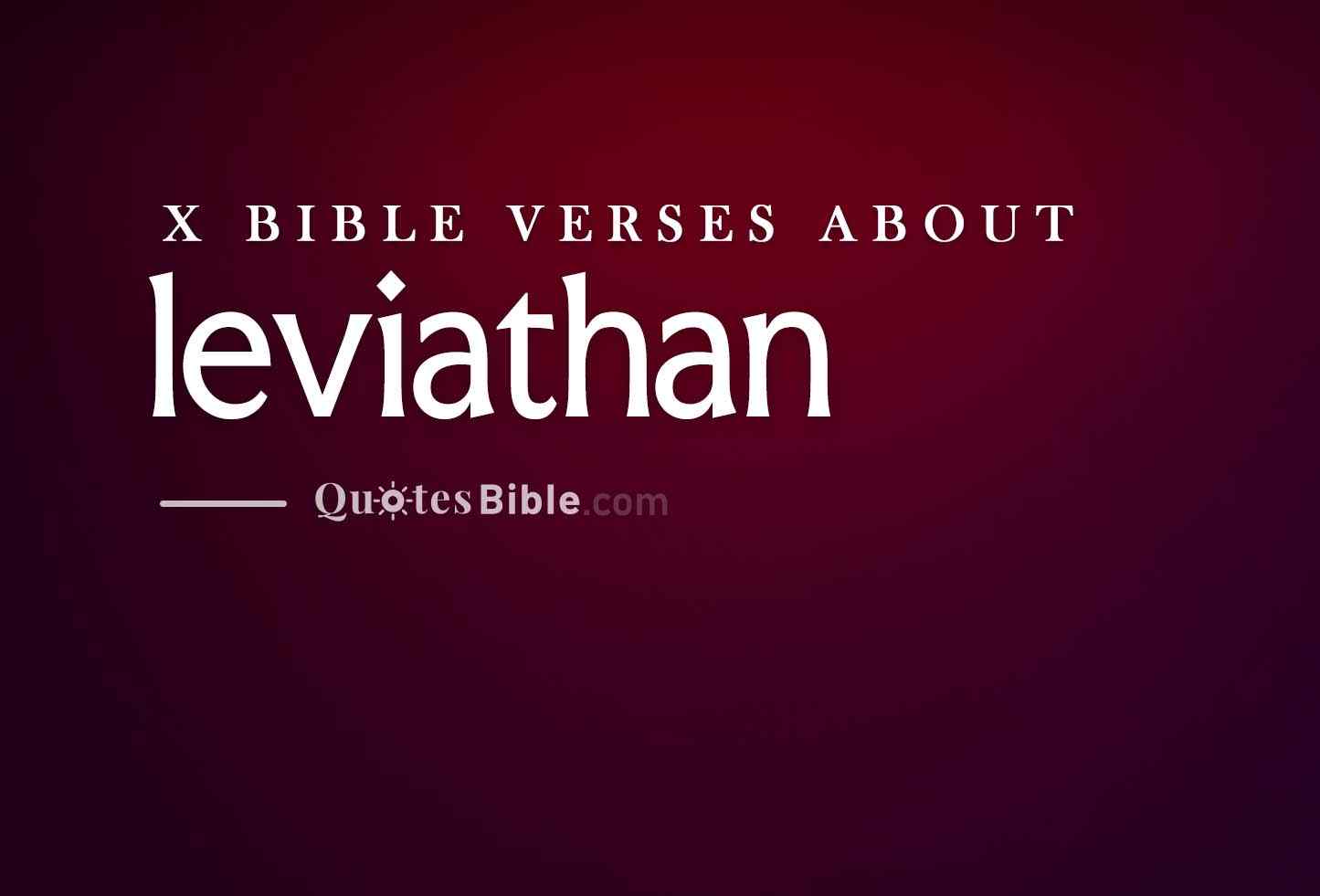leviathan bible verses photo
