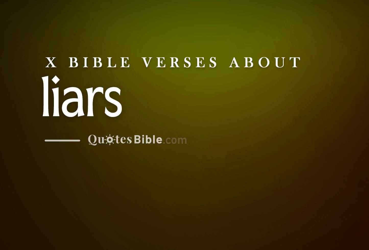 liars bible verses photo