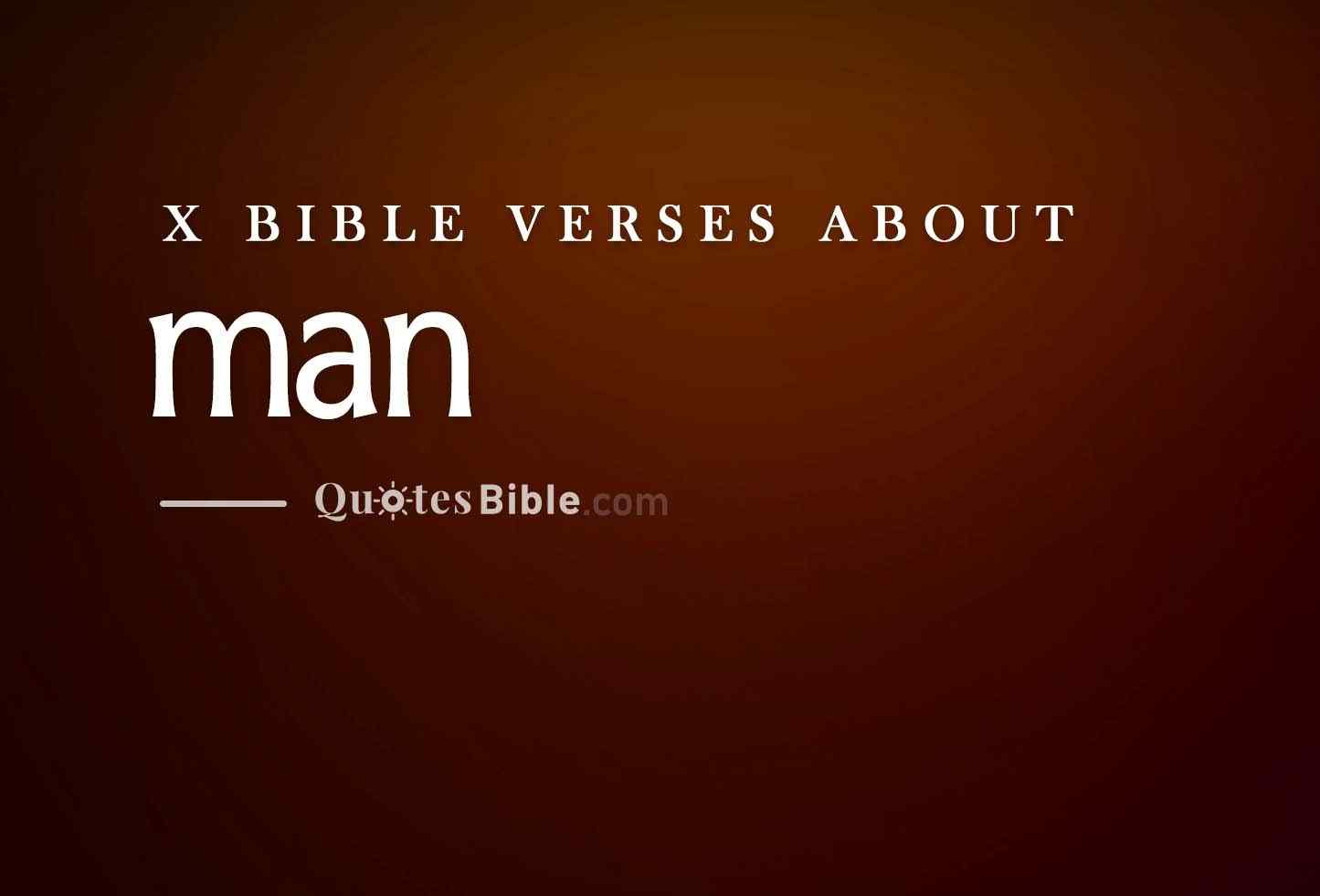 man bible verses photo