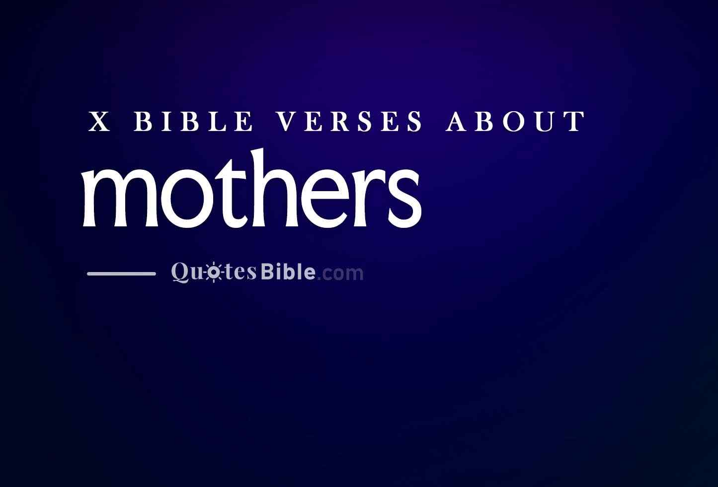mothers bible verses photo