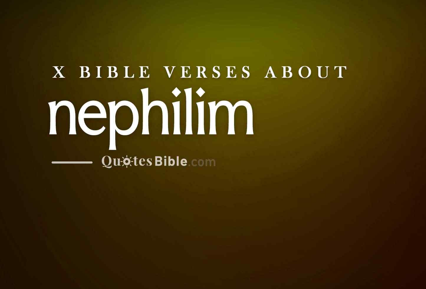 nephilim bible verses photo